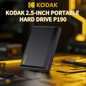 Kodak | KODAK P190 2.5" Portable External Hard Drive 1TB/500GB USB 3.0 - Fast Transmission for PC Laptop Smartphone& Storage