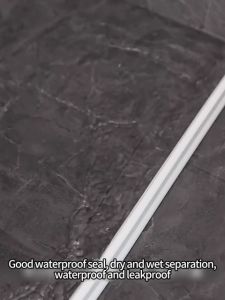 KEVE Bathroom Retention Water Barrier Strip Dry &Wet Separation Silicone Seal Strip Shower Barrier
