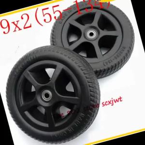 High Performance 2pcs 9x2 (55-134) Childrens Tricycle Parts Rear Wheel Childrens Bicycle Wheels Babys Wheelbarrow
