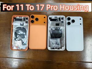 Housing For 11 To 17 Pro DIY Back CoverBack Shell For 11 To 17 Pro Back Battery Middle Frame Replacement Frame