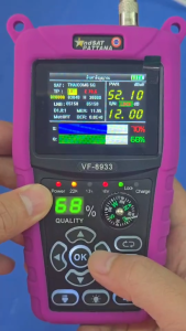 เครื่องวัดสัญญาณจานดาวเทียม PATTANA VF-8933 เมนูภาษาไทย ลงโปรแกรม40ดาวเทียม พร้อมใช้งาน