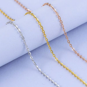 Pure S Lockbone Plated White 18K Yellow Rose Gold Flashing O Decorated Jewelry 925 Silver Womens Pearls Necklace Gold