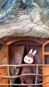 Labubu T-shirt for Kids Girl Oversized Short Sleeved Shirt for Girl Loose Round Neck Tshirt for Kids Girl 5-13 Years Old