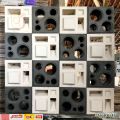 Roster beton varian Motif kombinasi Warna abu putih merah/Lubang angin Hiasan dinding Dekorasi rumah. 
