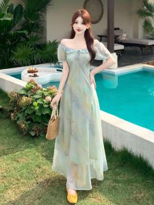 Đầm Hè Thiết Kế Dây Nịt Eo