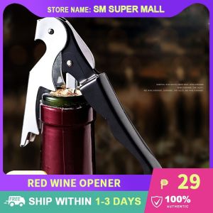 【Stainless Steel】Professional Red Wine Opener Corkscrew Multifunction Seahorse Knife Portable Beer Bottle Opener