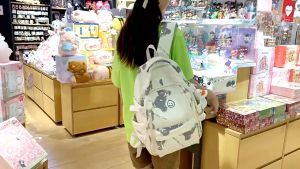MR Smiley Face Korean Style Student Backpack High School SchoolBag Casual Travel Bag Beg Sekolah Perempuan 初中高中生大学生双肩背包书包