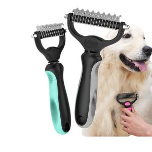 Pet Cat Hair Removal Comb Brush Dog Grooming Shedding Tools Puppy Hair Shedding Trimmer Pet Fur Trimming Dematting Deshedd Combs