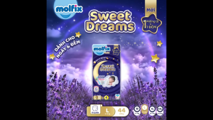 Tã quần ban đêm cho bé Molfix Sweet Dream Jumbo đủ các size M52/L44/XL38/2XL34