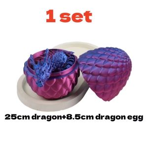 Meade | Funny 3D Printed Dragon Egg Artic Joint Model Fidget Stress Relief Decompression Home Office Desk Decor Creative Cool Gifts