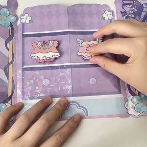 Kuromi Sanrio Mainan Buku Anak Dress Up Doudou Anak Edukasi Handmade Diy Bersinar Quiet Book