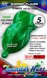 5 Grams Green Metallic Shimmer Flakes Add-On Pigment Metal Effect SHM03 JuanderHues