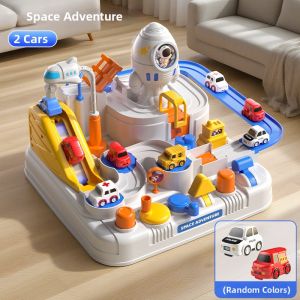 Intelligent Boys Space Rocket Car Track Adventure Toy