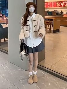 [Tăng 1 -2 Size] Dép Slip-On Giày Lười Nữ Sục Da Lộn chất da mềm Đế cao thời trang_MINA