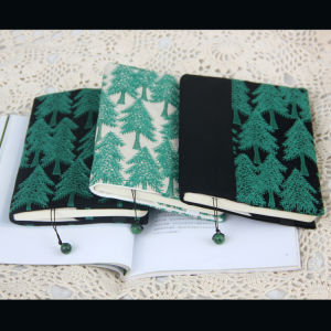 Cotton Linen Fabric Embroidery Book Cover Protective Jacket A5A6 Notebook Student 16 32 Large Size Book Cover Handmade