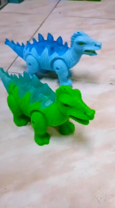 Smile - Mainan Dinosaurus Berjalan Ada Lampu Dan Musik - Mainan Funny Dinosaurs BO58