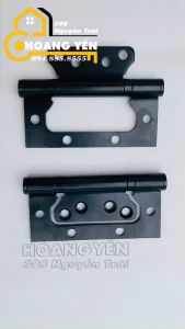 Bản lề âm dương màu đen bản lề cánh bướm màu đen bản lề mẹ bồng con 10cm