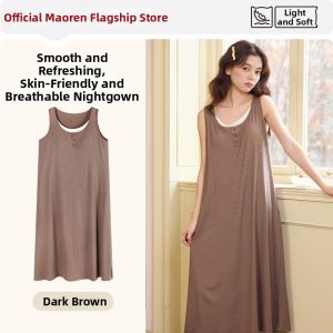 MiiOW | Cool Feel Chest Pad Fake Two-Piece Sleep Dress