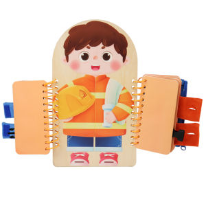Mengshi Early Education Childrens Multi-layer Busy Board Book Button Zipper Fine Motor Skills Training Life Skills Toys