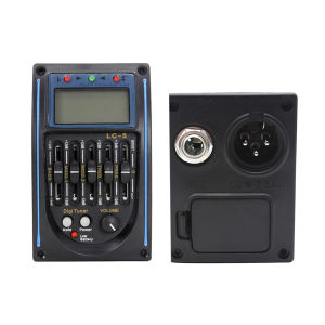IRIN | IRIN LC-5/4 5-Band Acoustic Guitar Preamp EQ – Piezo Pickup System with Tuner Volume Control & Built-in Microphone