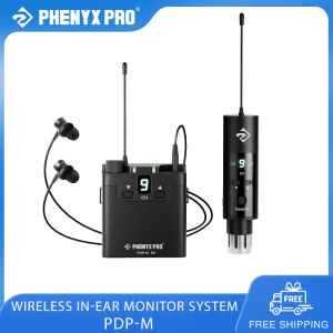 Phenyx Pro PDP-M Stereo Wireless In-Ear Monitor System for Singers Band Stage Live Performance