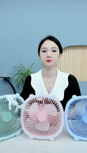 SG【READY STOCK】 LED Table Fan Desktop Fan 30dB Silent Table Fan 3 Speed Desktop Fan Strong Wind Clip fan Hanging fan Rechargeable Air circulation fan