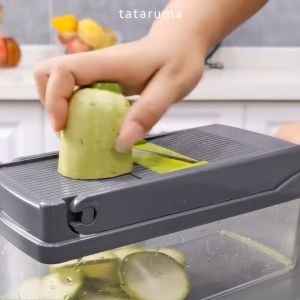 Pemotong Sayur Multifungsi 8 in 1 Potong Parut Dadu Bawang Kentang Wortel Timun TATARUMA USUI