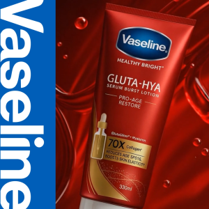 Vaseline Gluta‑Hya Pro-Age Restore Serum Burst Lotion 330ml - Boosts Skin Elasticity