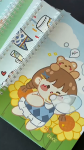 (40 Pages) A5 Size Whitespace Release Paper Book /Japan cute cartoon sticker Organizer Album sticker book