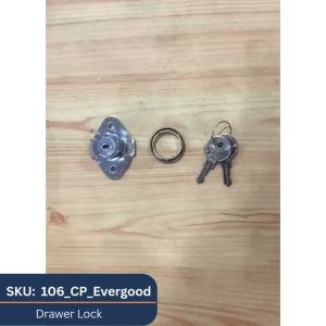 Evergood 106 Drawer Lock (Silver) Drawer Lock Cabinet Lock Office Cabinet Lock