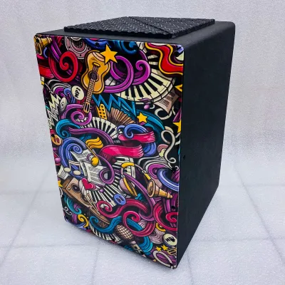cajon duduk akustik premium motif kajon kahon cahon drum box cahon duduk premium motif berkualitas dilapisin kulit dan double snapy