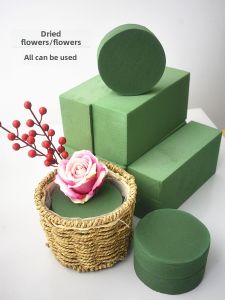 Fake Flower Floral Arrangement Mud Floral Foam Bricks Dried Clay High Density Reinforced Absorbent Moisturizing Flower Basket Flower Shop Absorbent Sponge