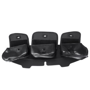 JNYD Motorcycle 3-Pocket Windshield Batwing Fairing Pouch Bag PU Leather For Harley Electra Street Glide Touring