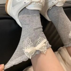 Asked Retro Lace Bows ~ Good ~ Good College!! Cut Out Breathable Design!