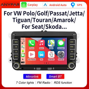 2 Din HD Car Media Video RDS Airplay Car Radio CarPlay Android Auto Stereo Audio For Volkswagen/Seat/Skoda/Passat/Golf/Polo