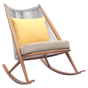 Xinningju Classy Outdoor Rocking Chair Adult Recliner Single Living Room Chinese Retro Rocking Chair Balcony For Home Casual