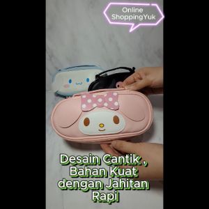 ONLINE SHOPPING YUK. TEMPAT PENSIL KOTAK PENSIL IMPORT. MOTIF MY MELODY  KUROMI  POCHACCO  MARSHMALLOW. KAPASITAS BESAR. BAHAN KULIT  BAHAN KUAT  KUALITAS IMPORT PREMIUM SANGAT INDAH EXCLUSIVE.