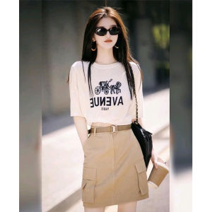 Loose plus Size Short Sleeve T-Shirt Womens Summer New Style Casual Slimming Meat Covering Shoulder Appropriate Top