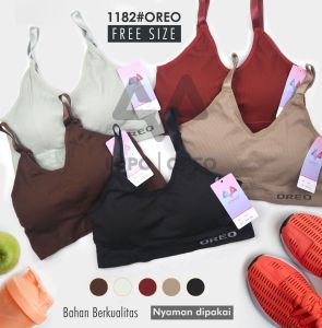 SPORT BH BRA OLAHRAGA PAKAIAN WANITA GYM IMPORT BAHAN RAJUT TANPA KAWAT PAKAI BUSA BISA MELAR ELASTIS ADEM LEMBUT MURAH PREMIUM
