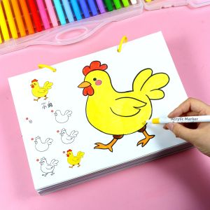 XIAOSHUGUOGUO | Tracing Doodling and Step-by-step Coloring Book