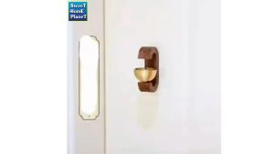 Doorbell Entrance Wooden Wind Chimes Wireless Copper Door Bell Decorative Wind Bell for Home