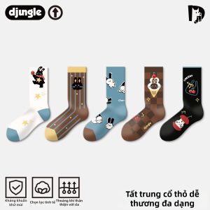 djungle | Vớ Trung Cổ Chống Khuẩn Hình Thú Nhỏ Dễ Thương