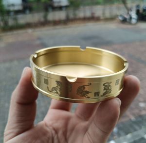 Asbak Tembaga / Asbak Bahan Kuningan / Copper Ashtray