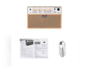 IRIN | IRIN Audio Electric Guitar Bass Sound Amplifier 10W 6.35mm Portable Rechargeable Wireless Bluetooth Audio Electric Guitar Parts