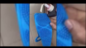Đai tắm chà lưng silicon đai cọ lưng massage siêu sạch
