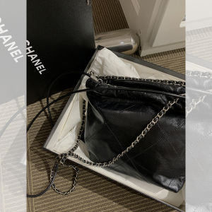 Large Capacity Commuter Chain Bag Top Layer Cowhide Diamond Pattern Womens Shoulder Bag Versatile Trash Bag Stylish Accessory