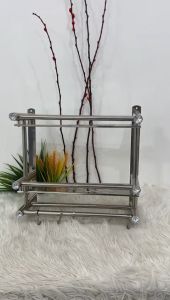 Rak Sabun Kamar Mandi Dinding Stainless Steel Rak Tempel Gantung Tempat Handuk Tempel