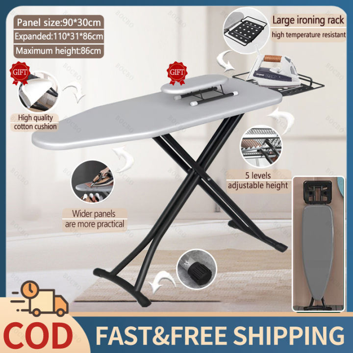 【Ready Stock】ironing board papan gosok baju iron board table foldable ...