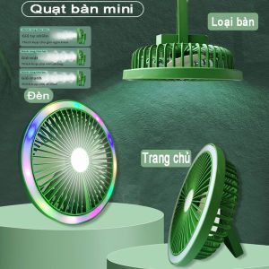 Quạt Sạc Di Động Để Bàn 10000mah Sử Dụng Liên Tục 10 Giờ Quạt Sạc Nhỏ