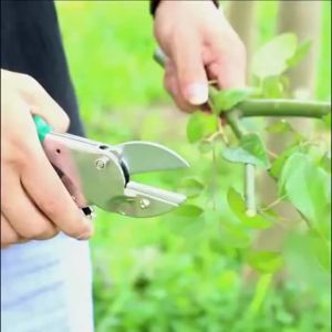 LAOA | LAOA 8In Pruning Shears SK5 Steel Blade Anti-Rust Garden Scissors 15-20mm Cut Capacity Comfort Grip Hand Pruner with Safety Lock
